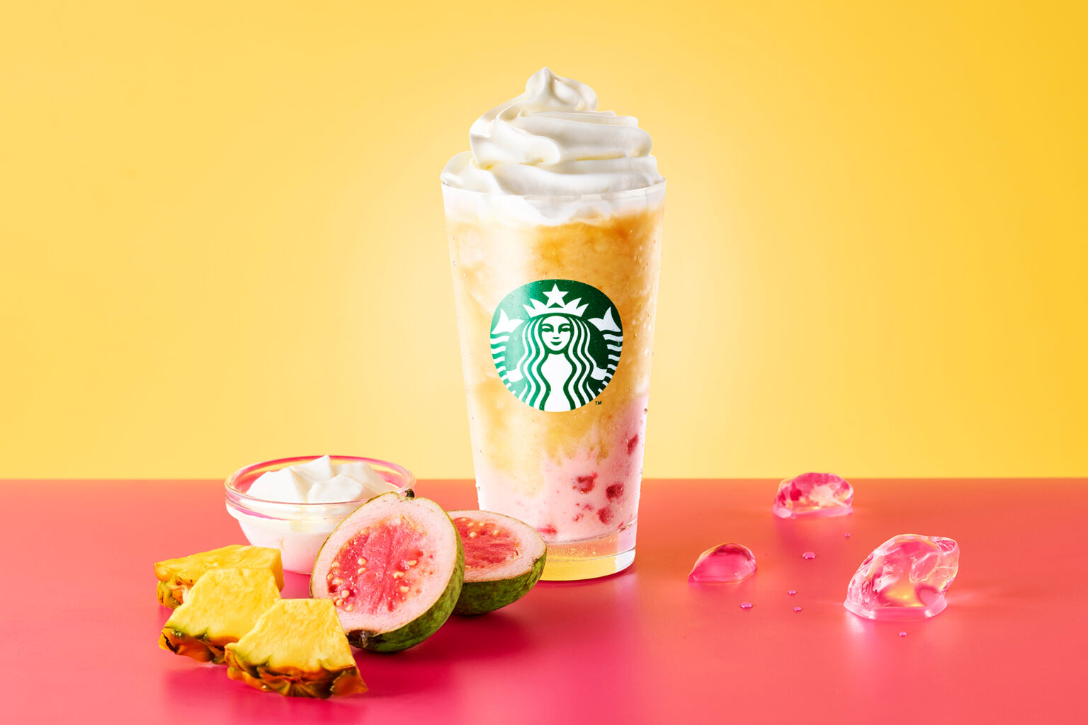 【スターバックス】“わたしだけ”のフローズンフルーツビバレッジ体験!「My フルーツ³ フラペチーノ®」に『ゴールデン パイン & グアバ ...
